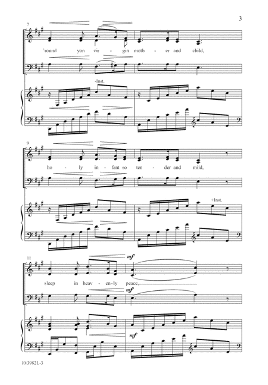 Silent Night, Holy Night Silent Night, Holy Night 3-Part scores gallery preview page 4