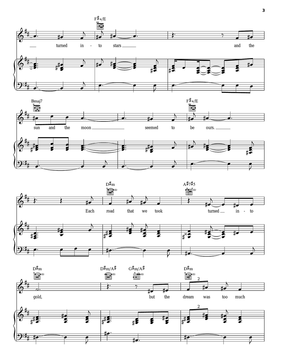 World We Knew (Over And Over) Piano, Vocal, Guitar scores gallery preview page 3