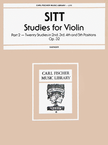Studies for Violin. Op. 32-Pt. 2