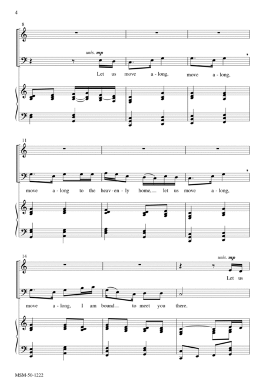 Move Along 4-Part scores gallery preview page 2