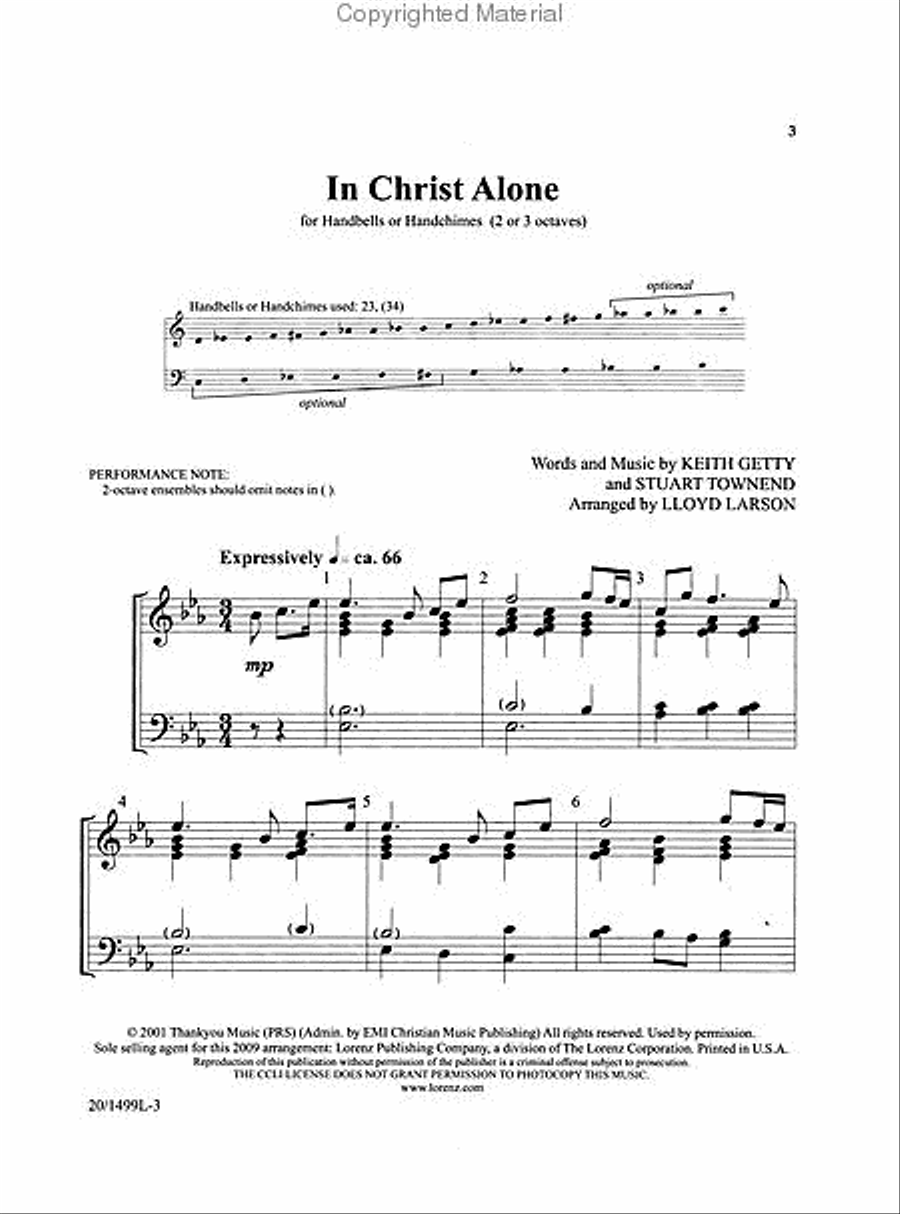 In Christ Alone 3-Octaves scores gallery preview page 2