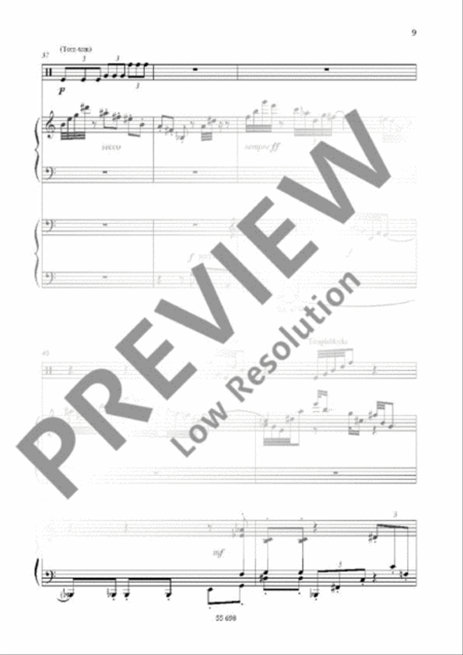 Poème Poème Percussion scores gallery preview page 9