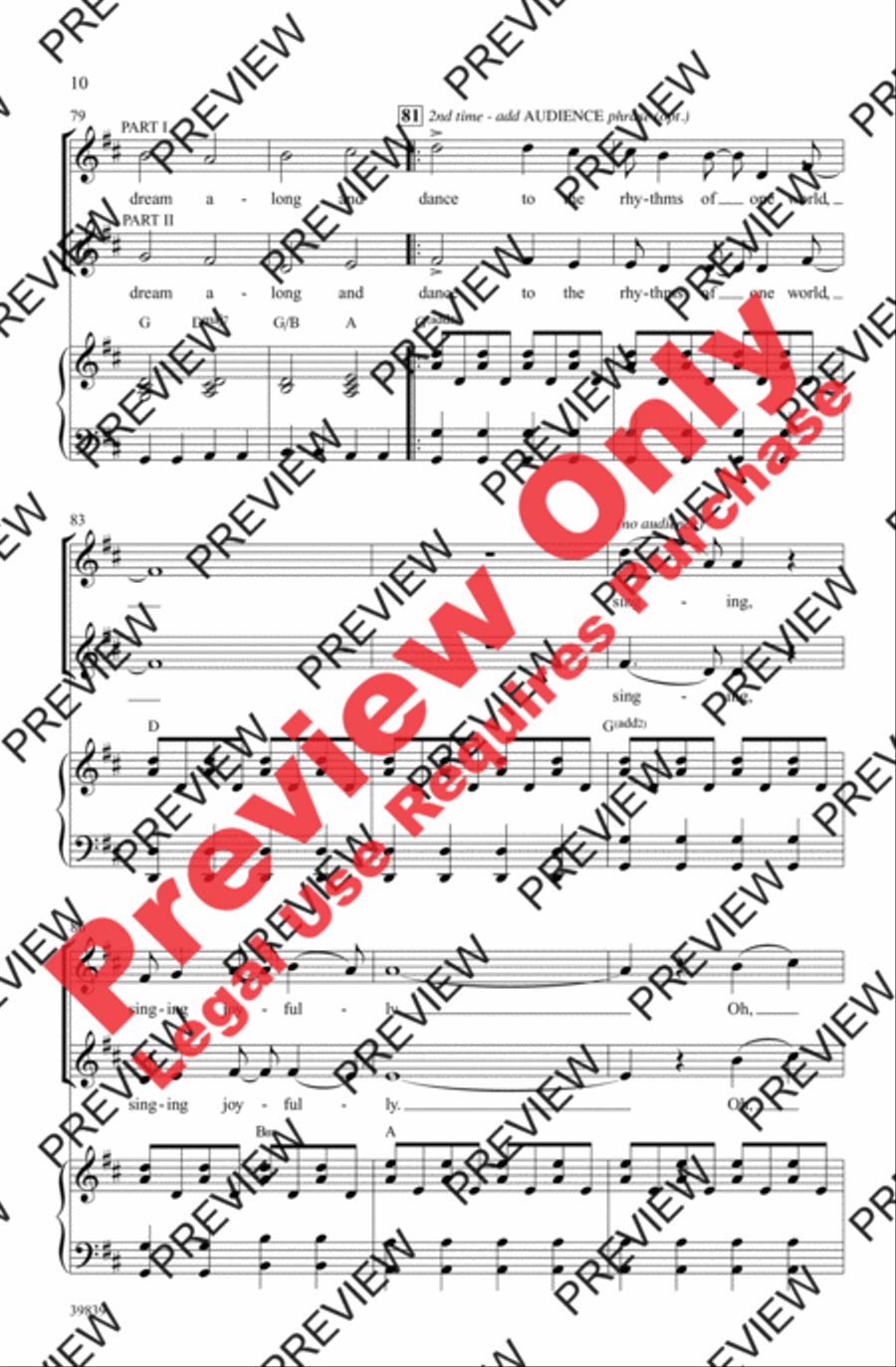 Rhythms of One World 2-Part scores gallery preview page 10