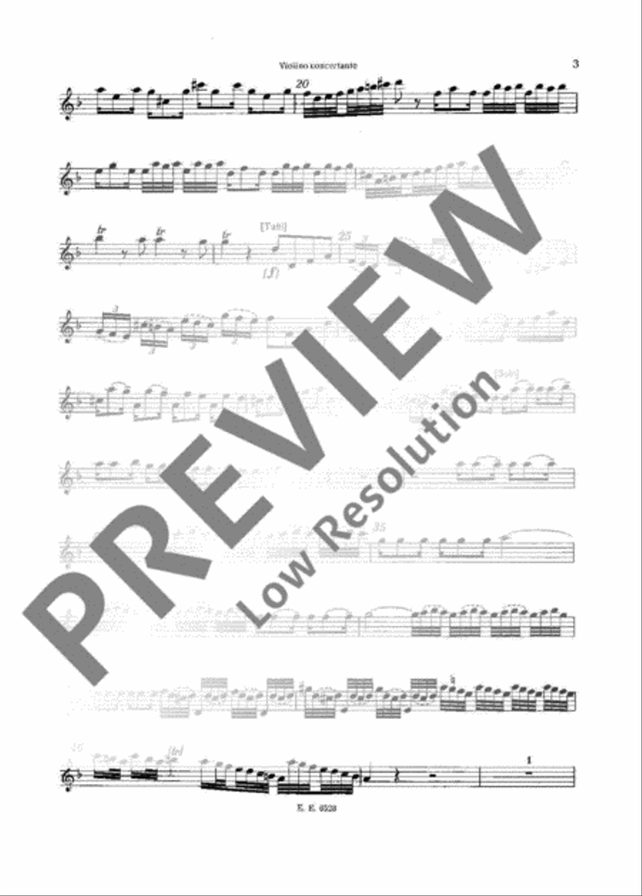 Concerto F Major Violin scores gallery preview page 4