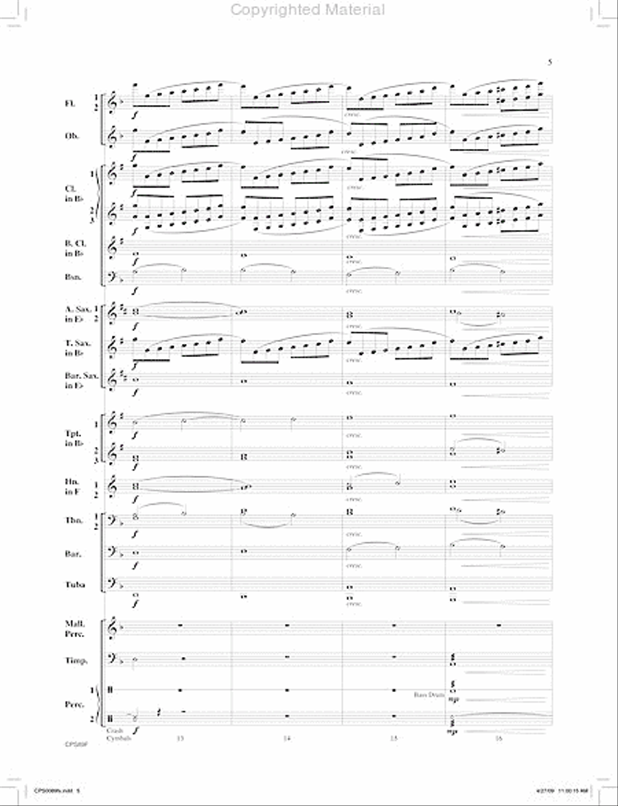 Canonic Fantasy Concert Band scores gallery preview page 6