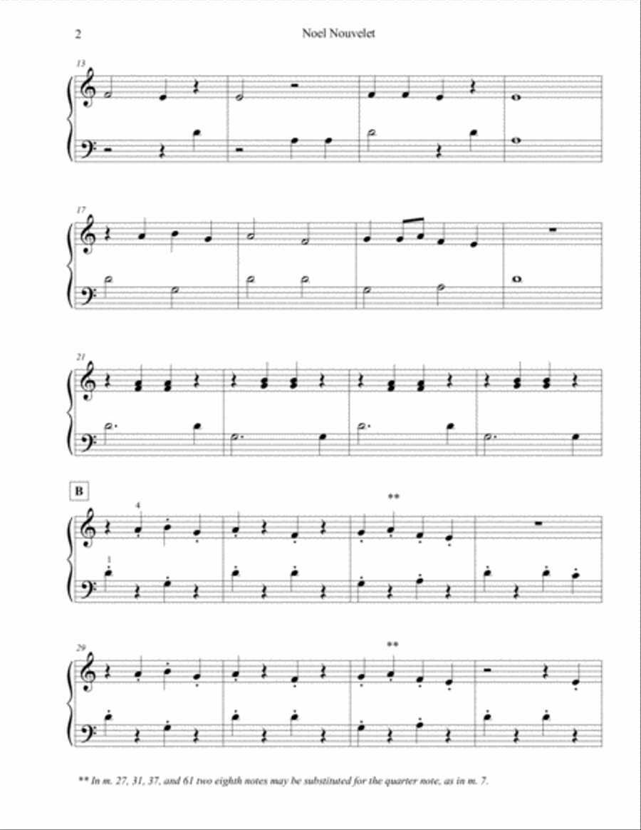 Three in D for Christmas for Easy Piano Easy Piano scores gallery preview page 3