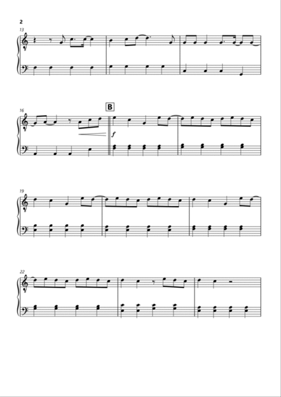 Fortnight Easy Piano scores gallery preview page 2