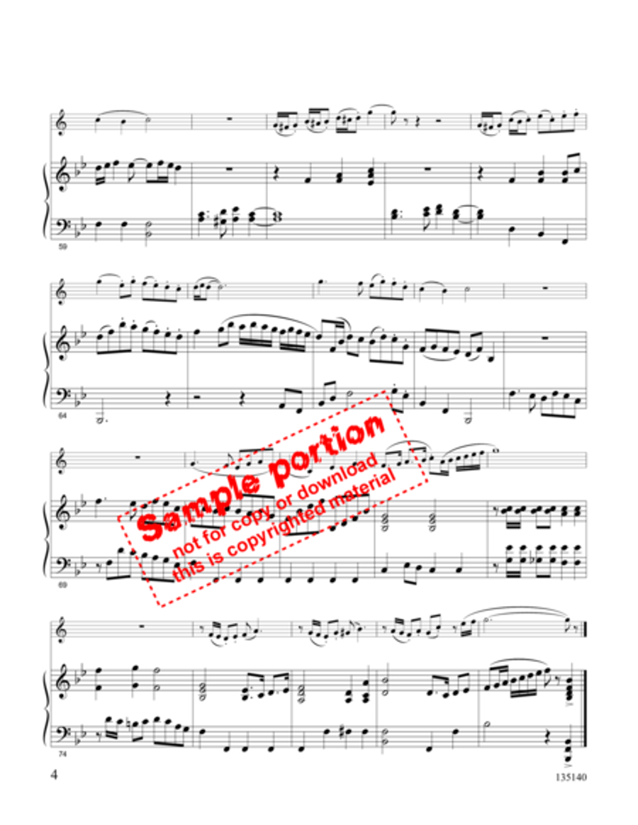 Guide Me O Great Jehovah Cornet scores gallery preview page 4