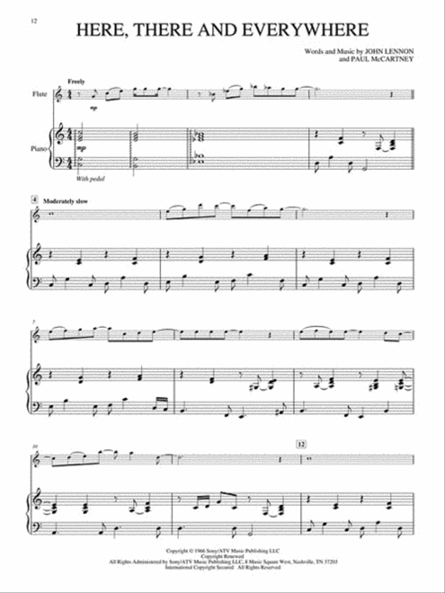 Wedding Flute Solos Flute Solo scores gallery preview page 3