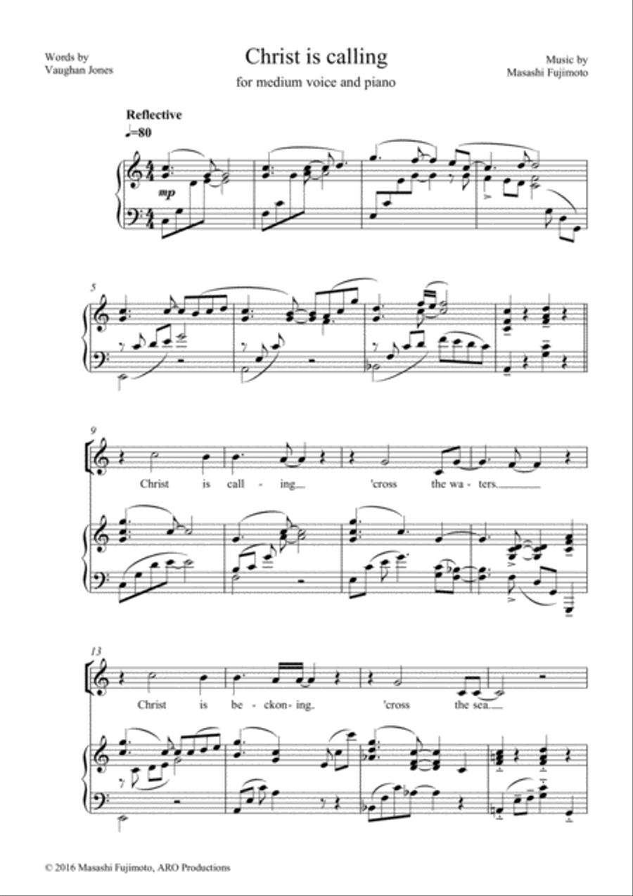 Christ is calling Voice scores gallery preview page 2