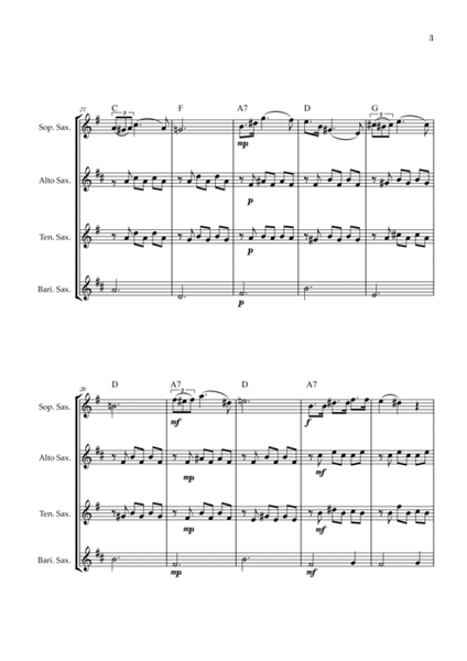 Serenade | Schubert | Saxophone Quartet | Chords image number null