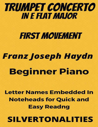 Trumpet Concerto In E Flat Major 1st Mvt Beginner Piano Sheet Music