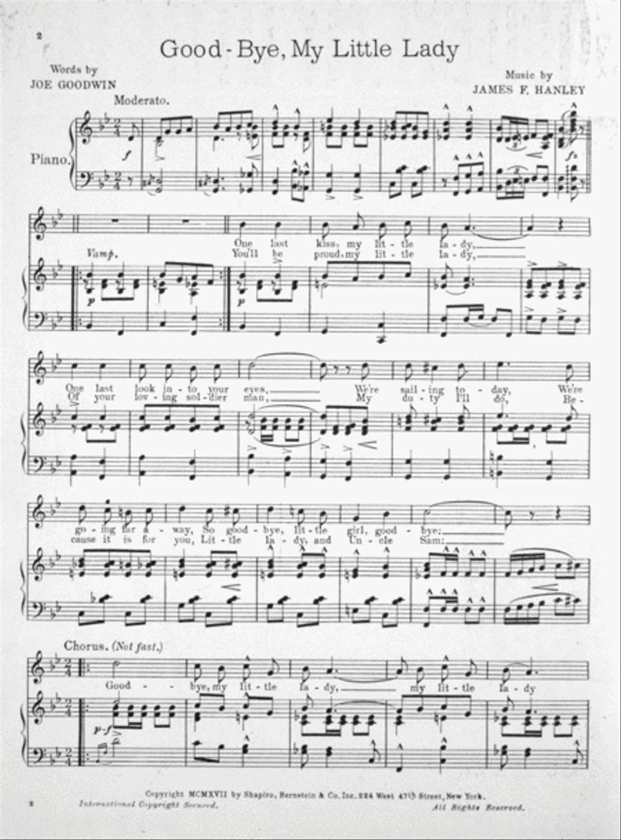 Good-Bye, My Little Lady Voice scores gallery preview page 2