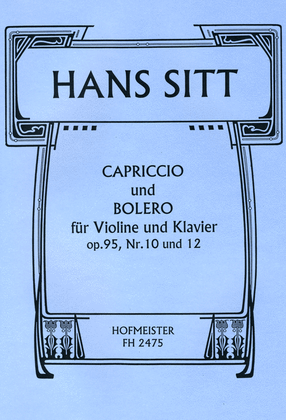 Book cover for Capriccio und Bolero, aus op. 95