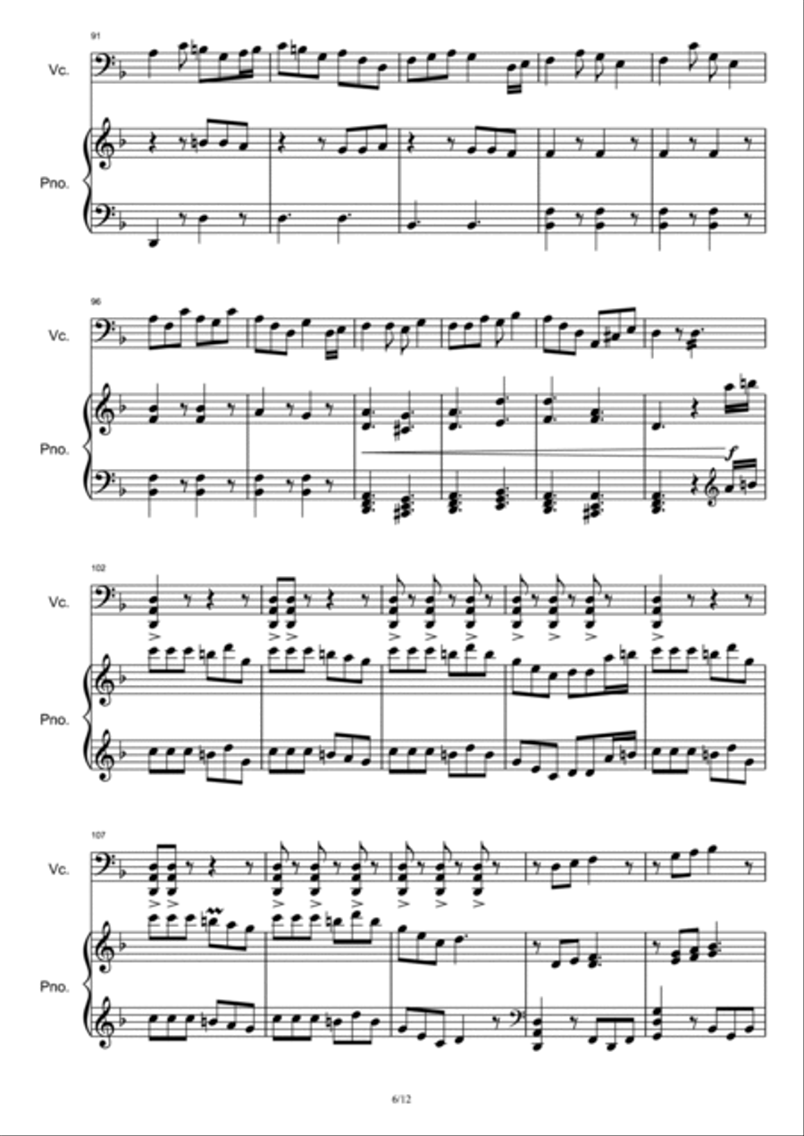 Jack Sparrow Jack Sparrow Piano Solo scores gallery preview page 6