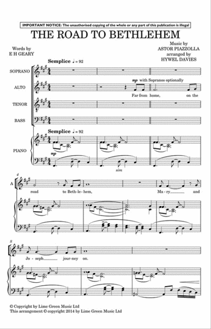 The Road to Bethlehem The Road to Bethlehem Divisi scores gallery preview page 2