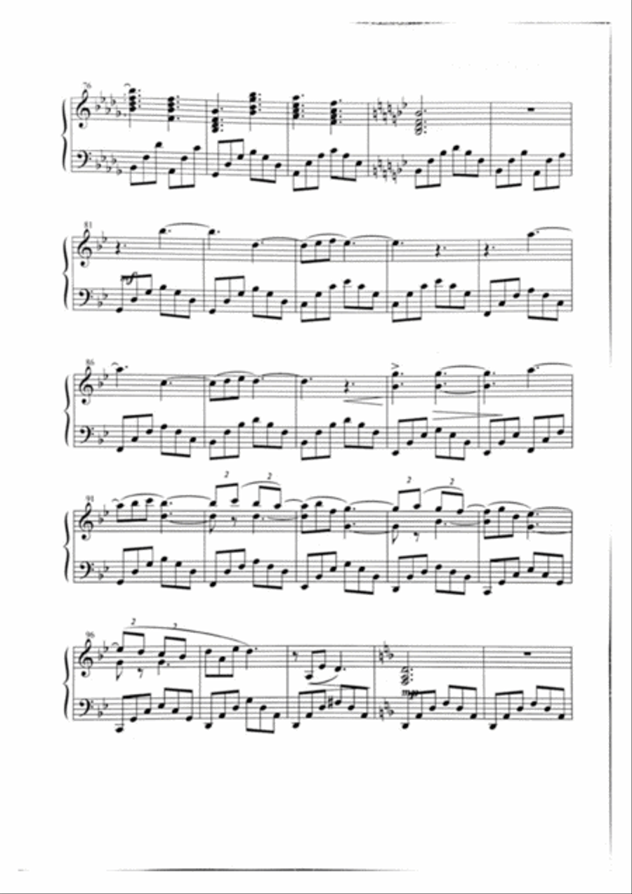 Prayer for Peace - Piano Score Piano Solo scores gallery preview page 5