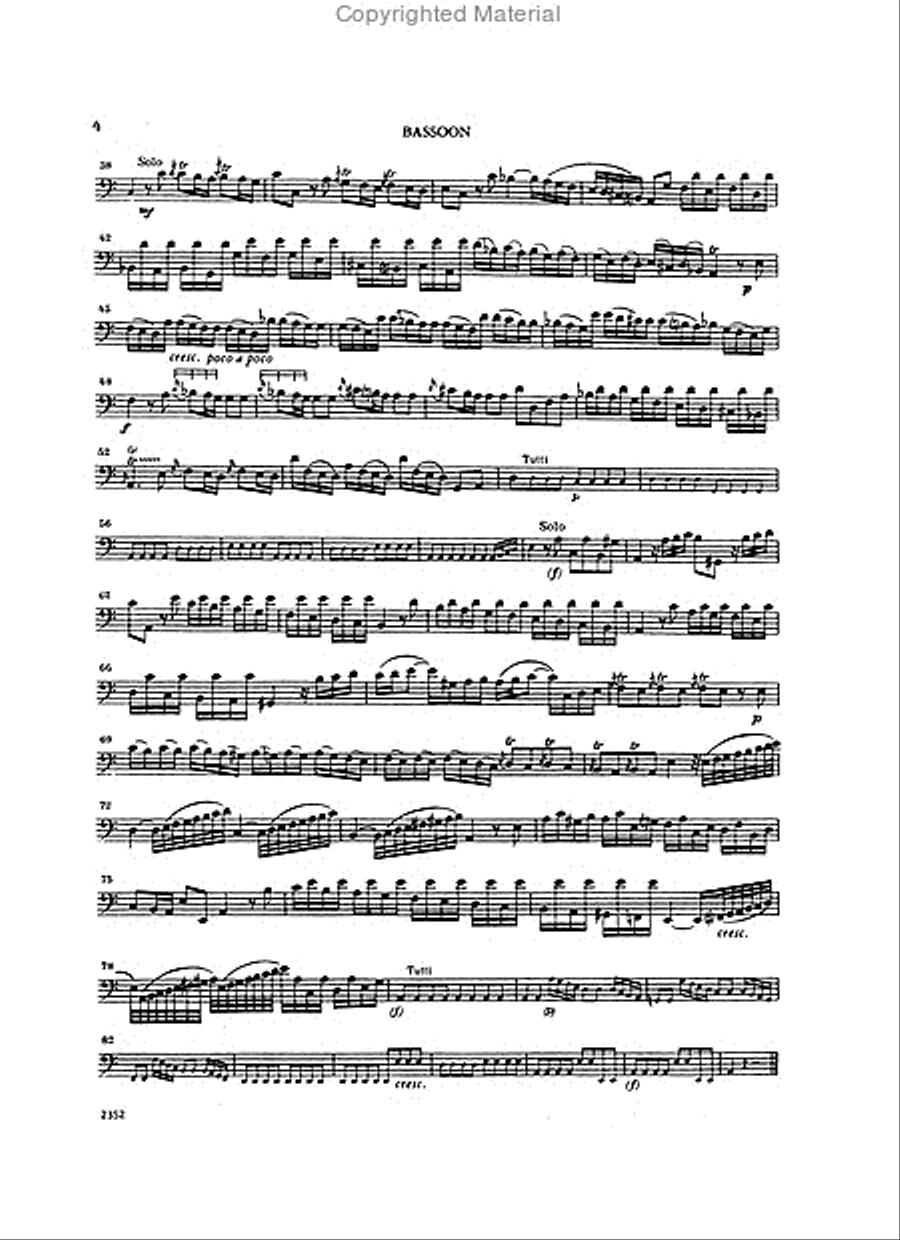 Concerto In A Minor, Rv 498 Bassoon Solo scores gallery preview page 3