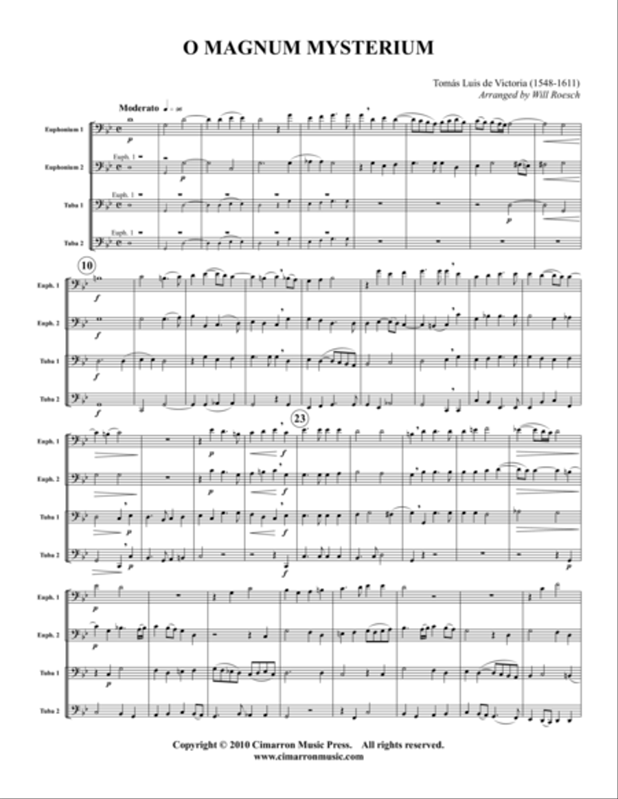 O magnum mysterium EETT scores gallery preview page 1