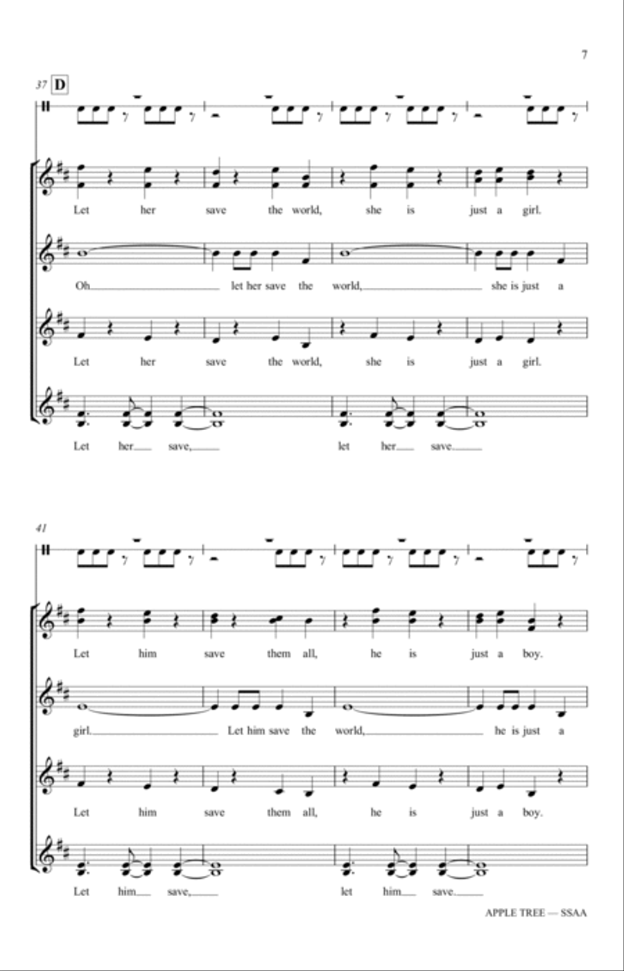 Apple Tree (arr. Katerina Gimon) SSAA scores gallery preview page 5
