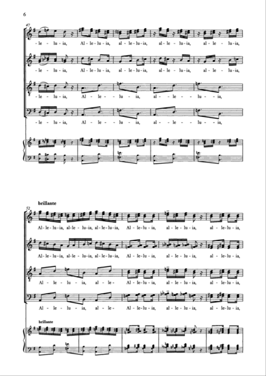 Alleluia! I Bring You News of Great Joy 4-Part scores gallery preview page 3