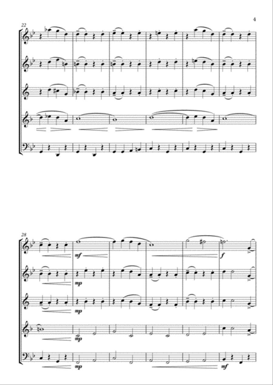 Caravan featured in SOPHISTICATED LADIES Woodwind Quintet scores gallery preview page 5
