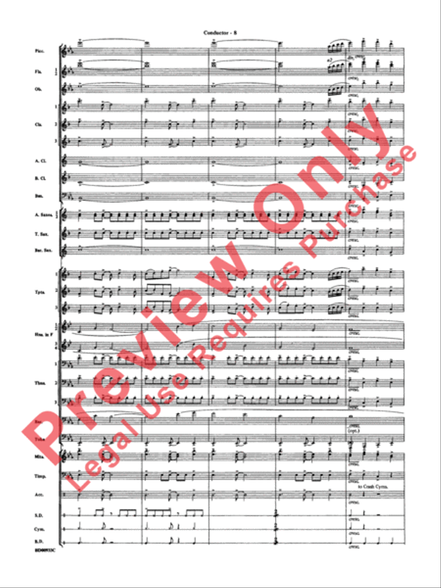 Symphonic Festival Concert Band scores gallery preview page 11