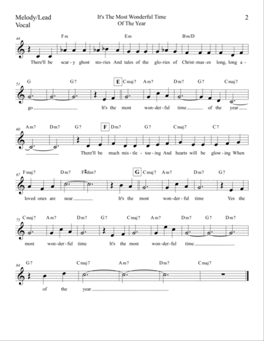 The Most Wonderful Time Of The Year Large Ensemble scores gallery preview page 4