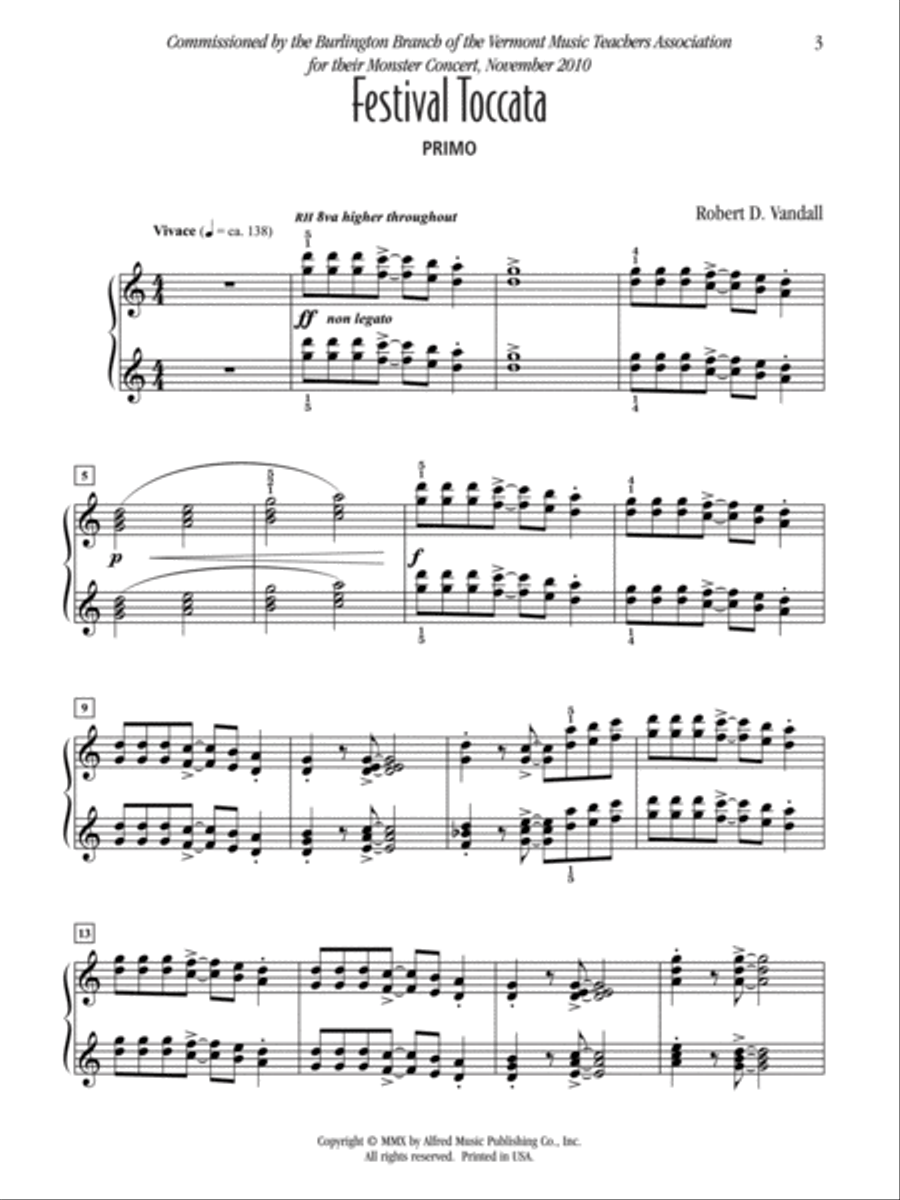 Festival Toccata Small Ensemble scores gallery preview page 3