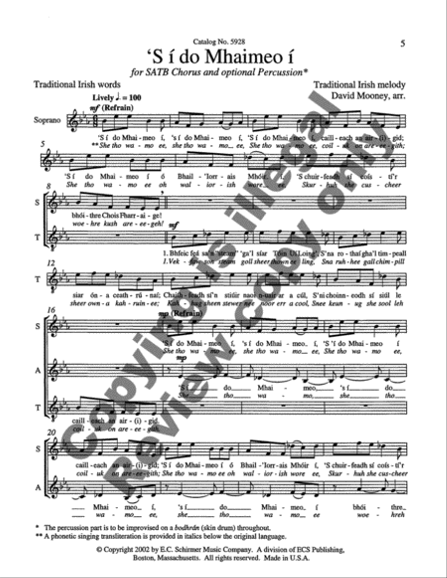 S i do Mhaimeo i 4-Part scores gallery preview page 3
