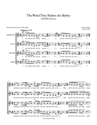 The Wind That Shakes the Barley (SATB Chorus)