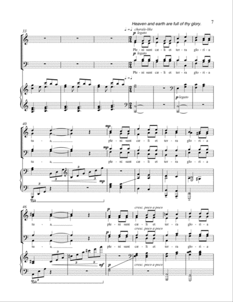 Missa Brevis SSATB scores gallery preview page 6