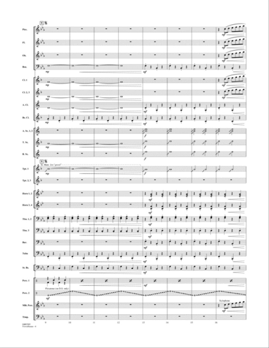 Powerhouse - Conductor Score (Full Score) Concert Band scores gallery preview page 3