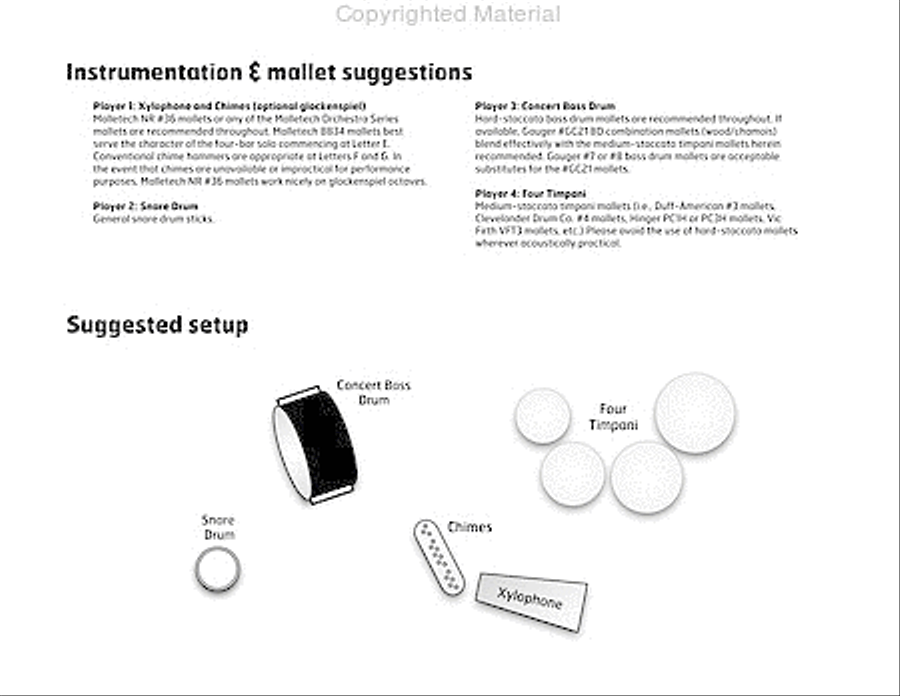Fanfare for Percussion Quartet Percussion Ensemble scores gallery preview page 4