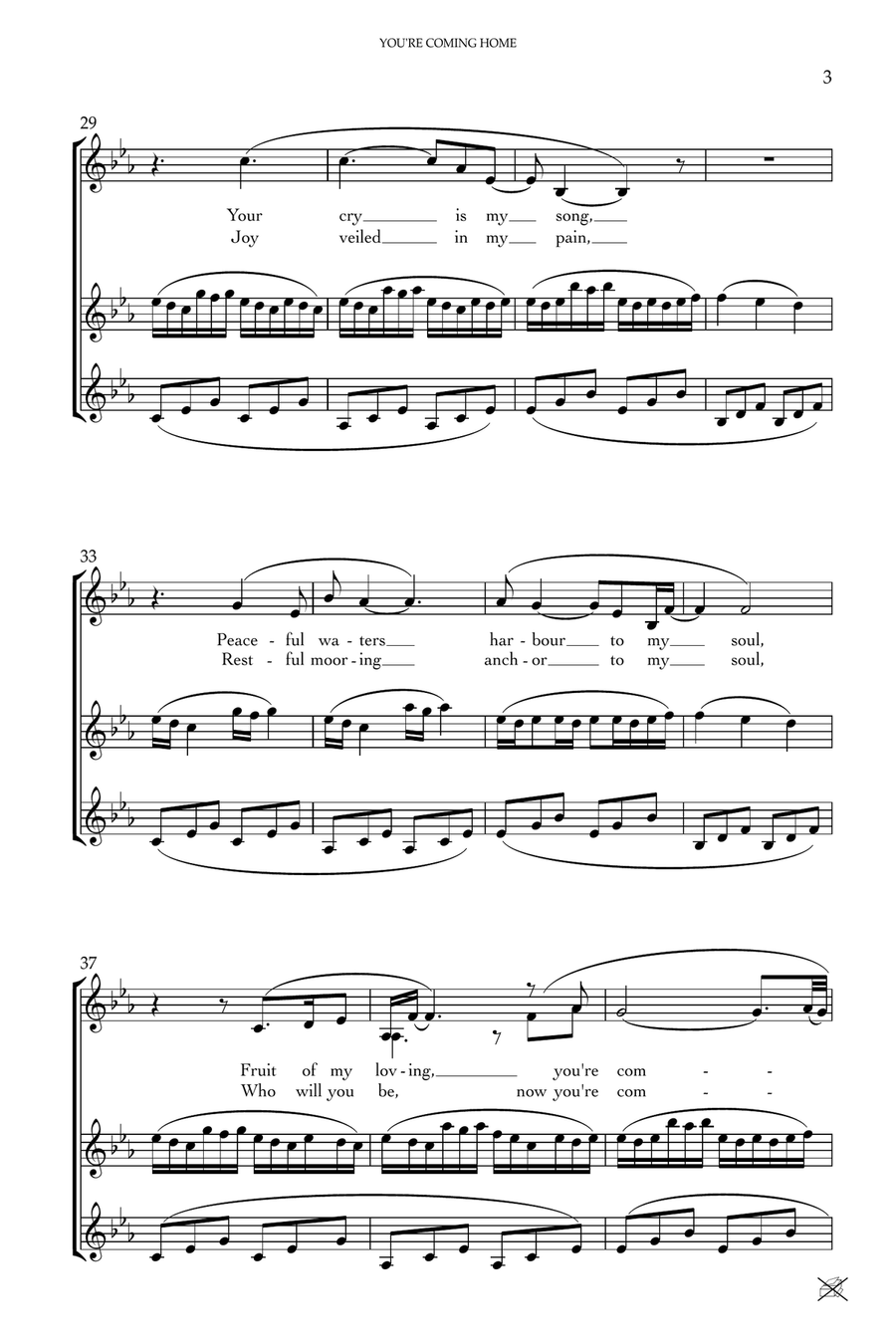 YOU'RE COMING HOME Piano, Vocal scores gallery preview page 3