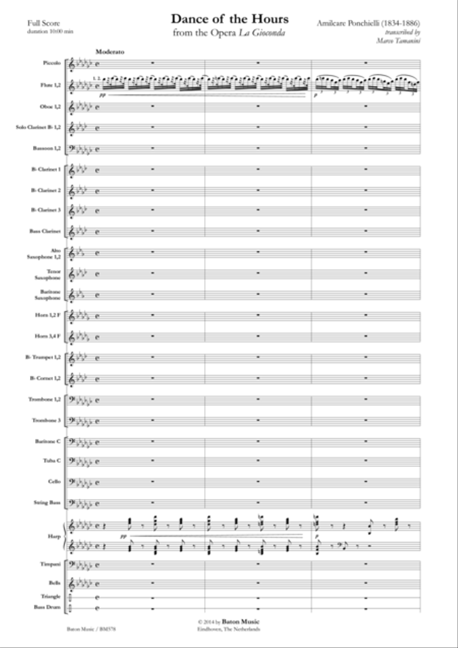 Danza delle Ore (Dance of the Hours) Concert Band scores gallery preview page 2
