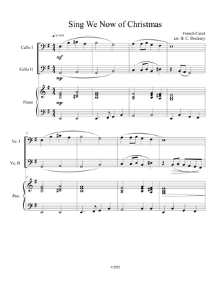Sing We Now of Christmas (Cello Duet with Piano Accompaniment)