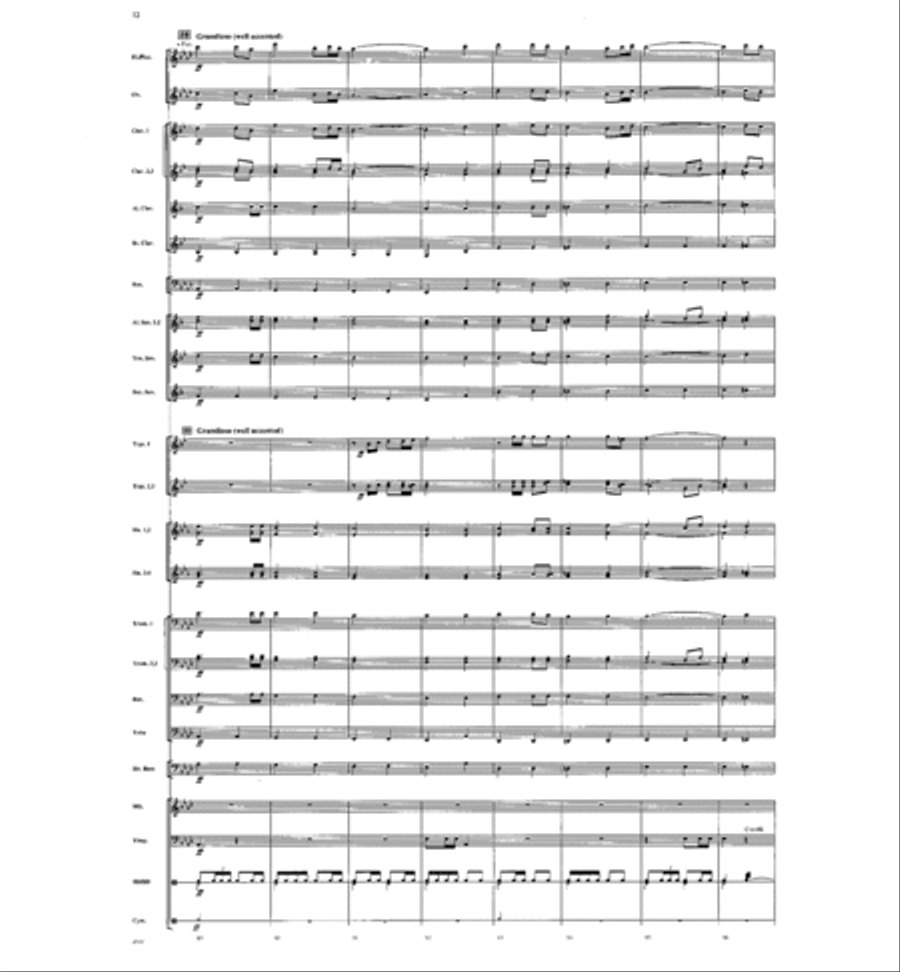 March: Celebration and Glory Concert Band scores gallery preview page 13