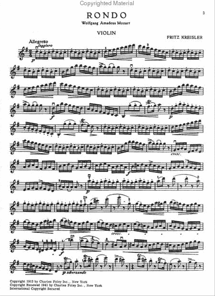 Rondo Rondo Violin Solo scores gallery preview page 2