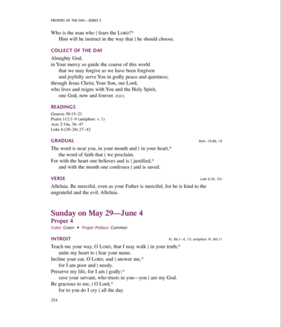 Lutheran Service Book: Propers of the Day Choir scores gallery preview page 18
