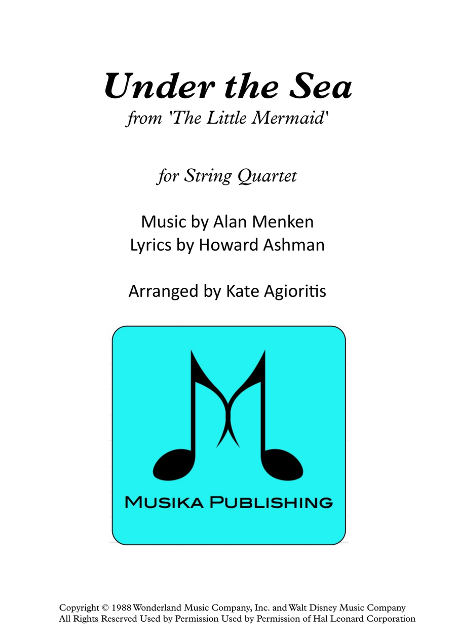 Under The Sea String Quartet scores gallery preview page 1