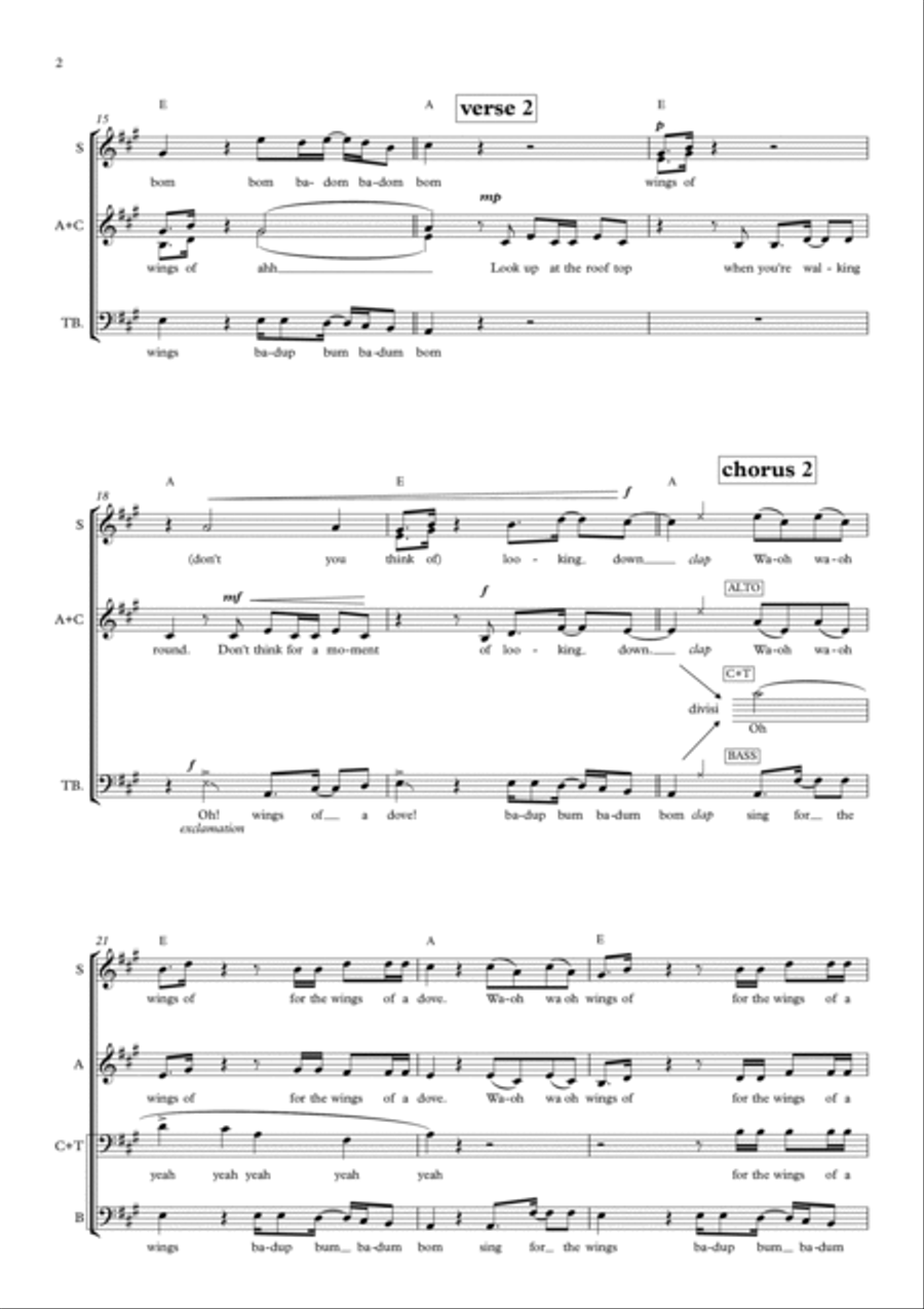 Wings Of A Dove 4-Part scores gallery preview page 2