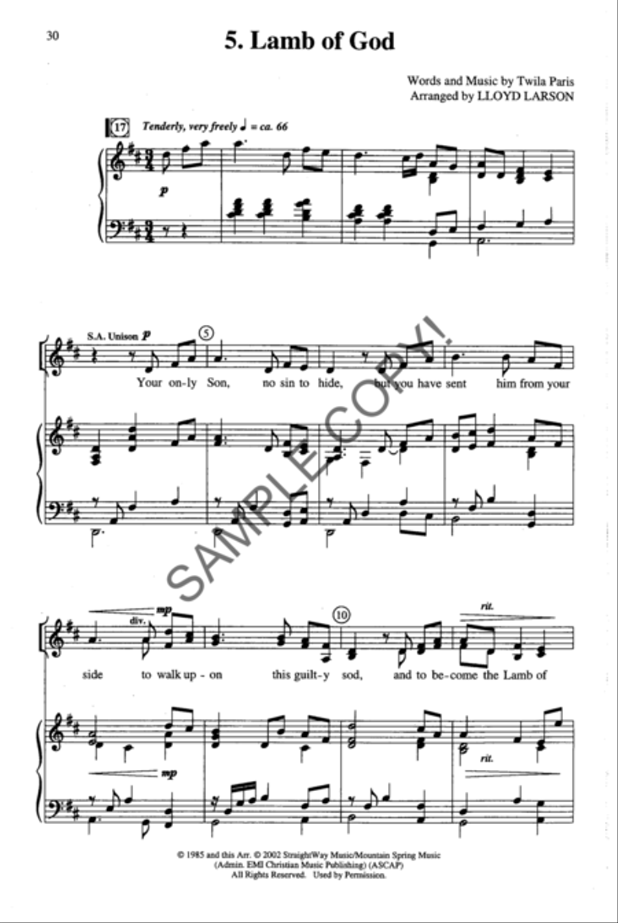 Shadow of the Cross 4-Part scores gallery preview page 16