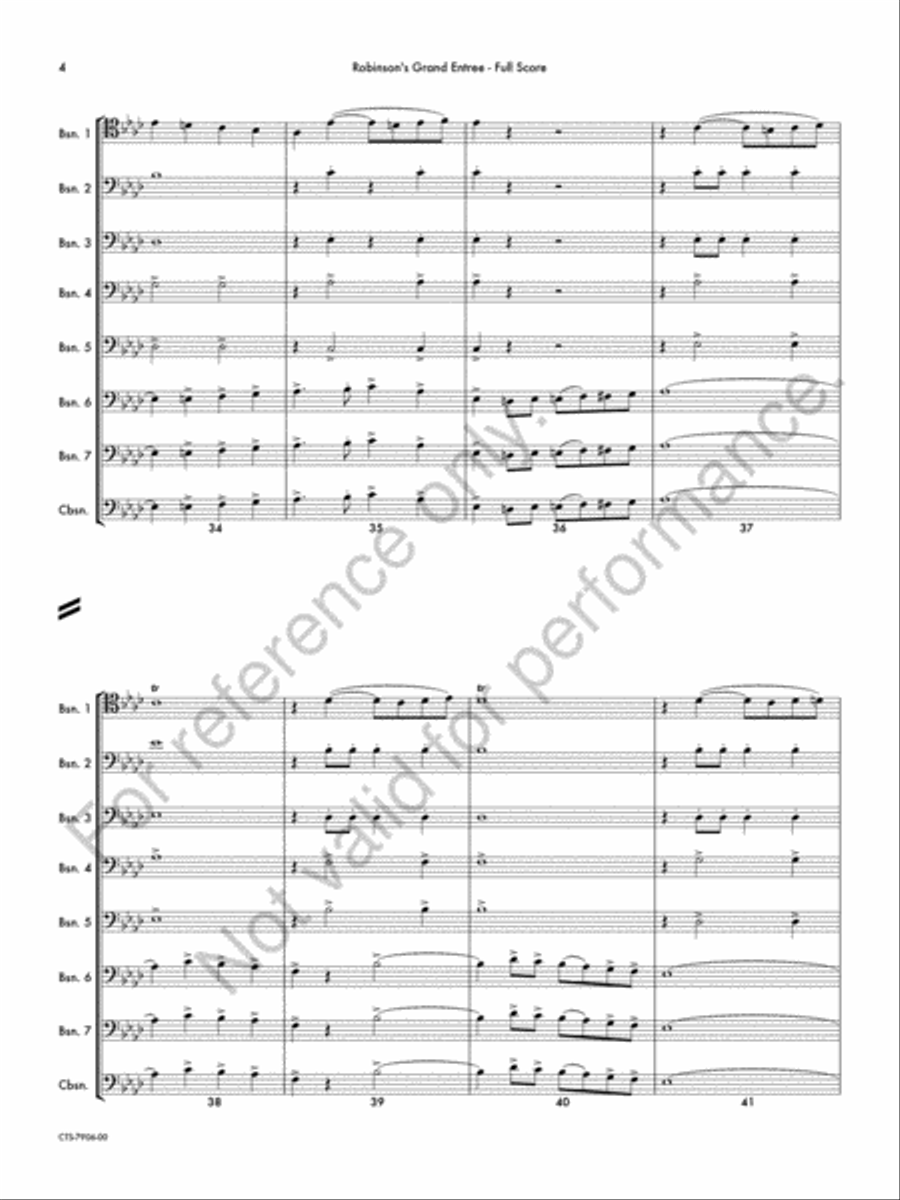 Robinson's Grand Entrée Bassoon scores gallery preview page 5