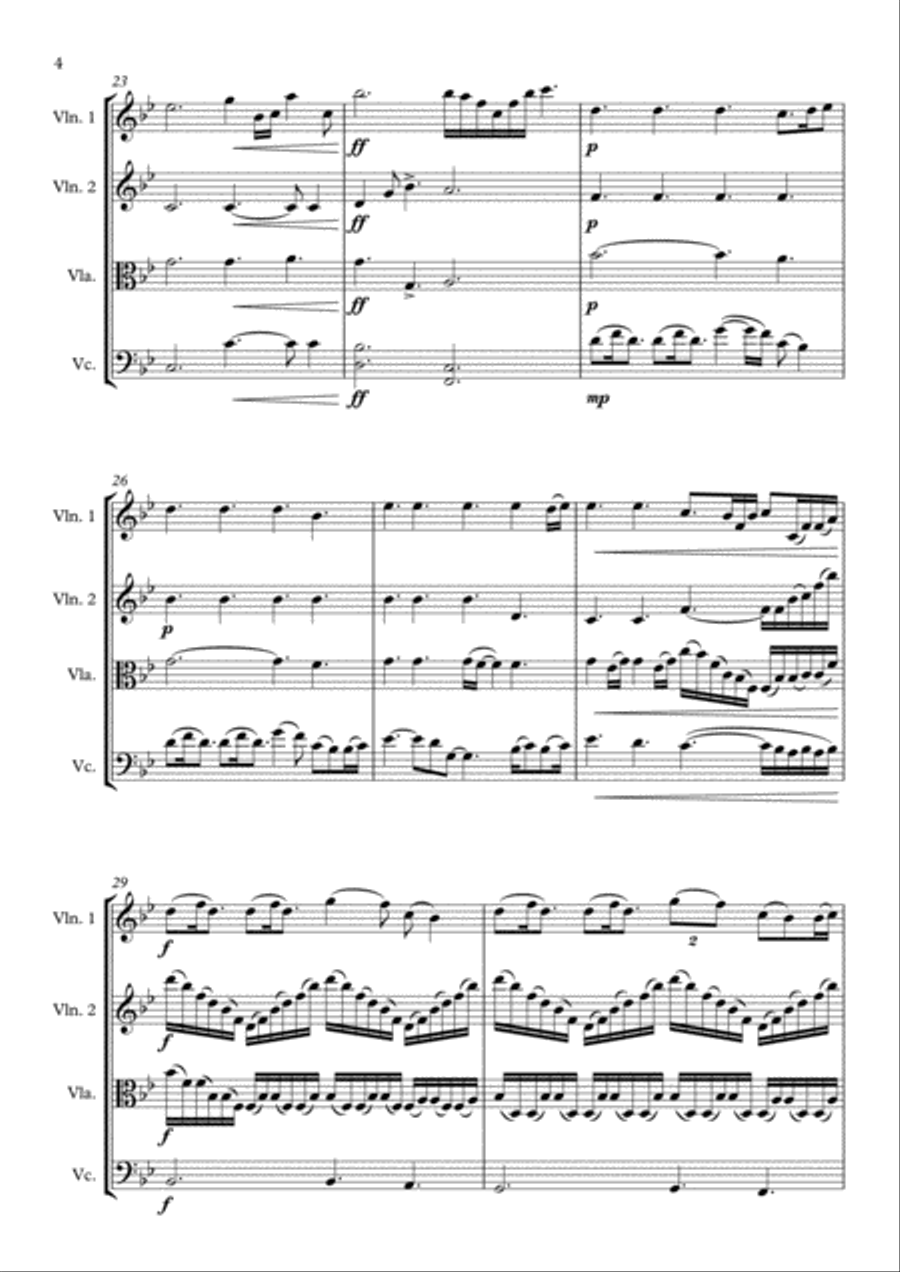 A Thousand Years A Thousand Years String Quartet scores gallery preview page 4