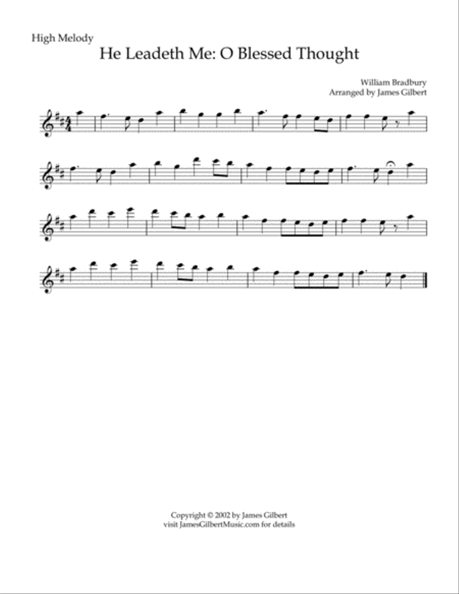 HE LEADETH ME Small Ensemble scores gallery preview page 5