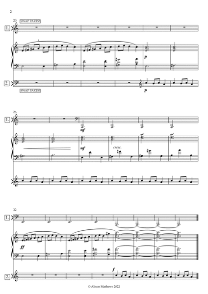 Carol of the Bells - 6 Hand Piano