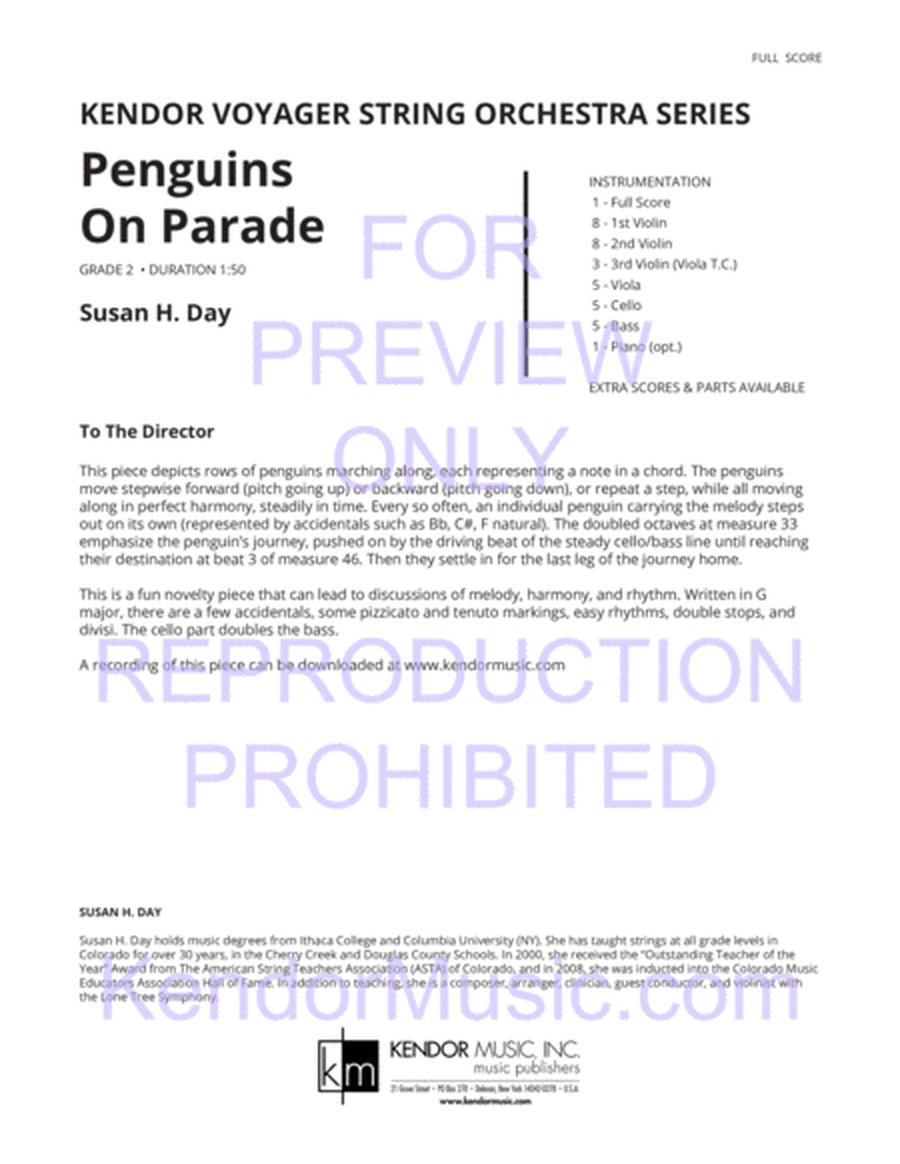 Penguins On Parade (Full Score)