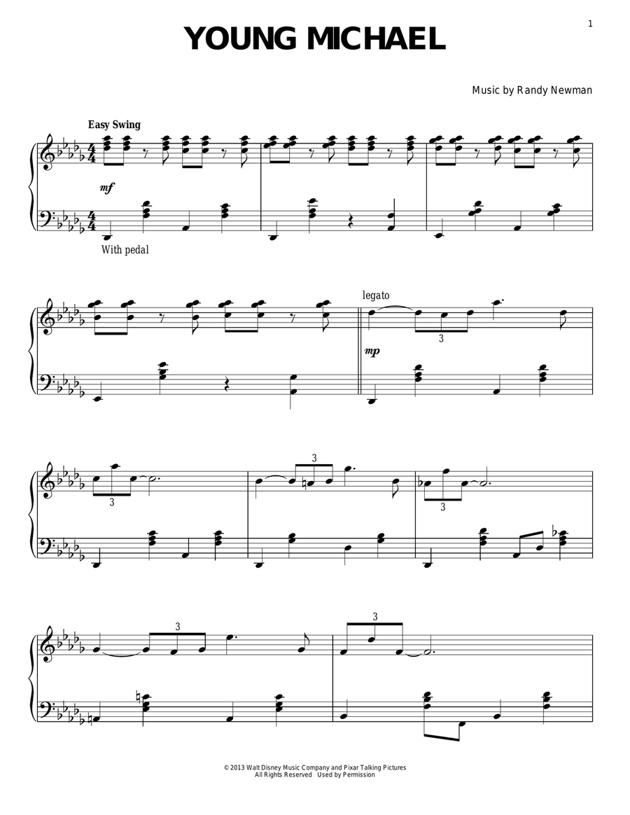 Young Michael Young Michael Piano Solo scores gallery preview page 1