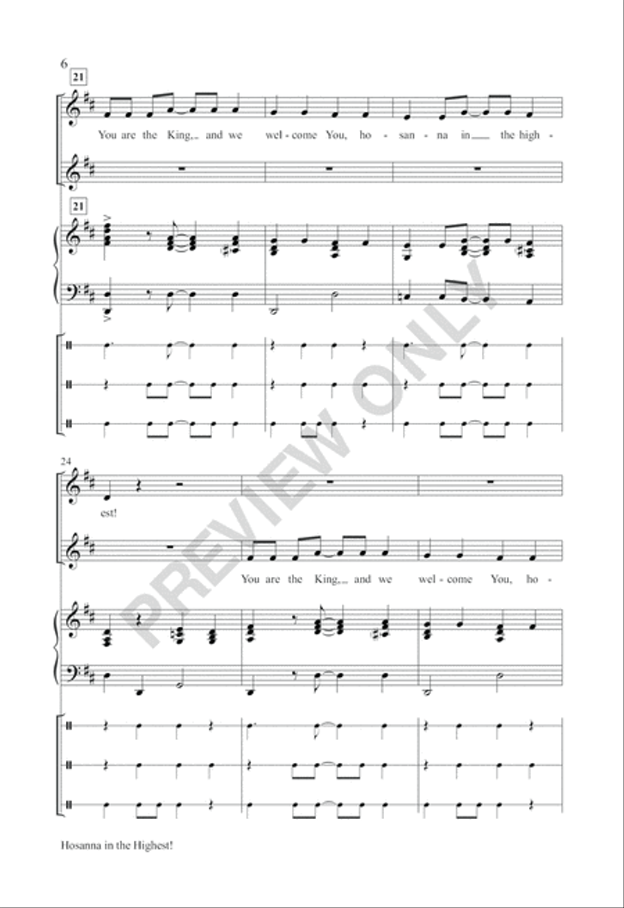Hosanna in the Highest! 2-Part scores gallery preview page 5